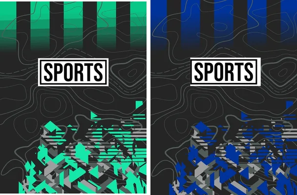 sports triangle abbstract