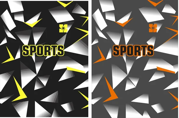 sports triangulos degrade