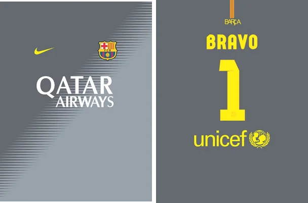 template barcelona arquero 2014 gratis