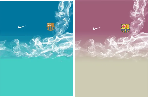 template barcelona efecto humo gratis