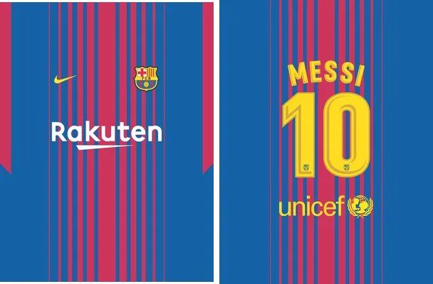 template barcelona local 2017 2018