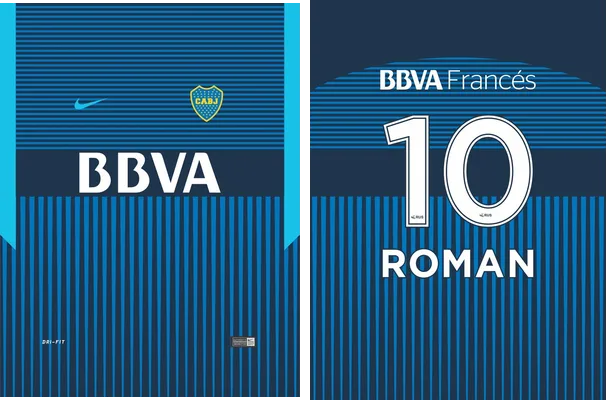 template boca juniors third 2017 18