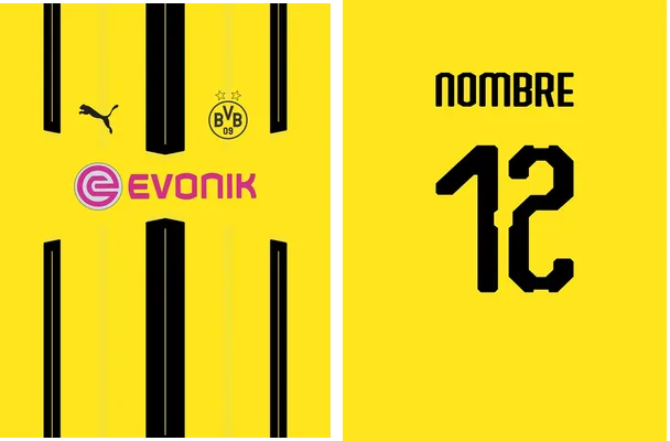 template borussia dortmund visita