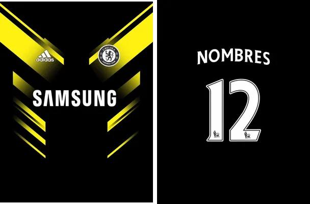 template chelsea negro gratis