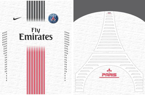 template paris saint germain concept 2019