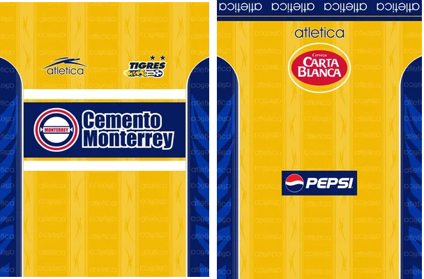 tigres uanl home kit 1999