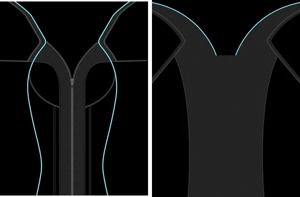 traje black jersey 3d