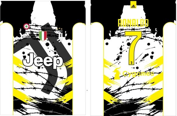 uniforme fantasy juventus pintura