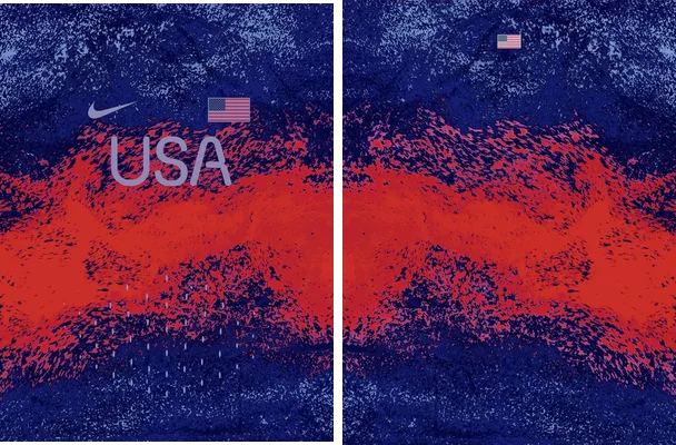 usa red wave design