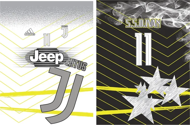 vector camiseta juventus personalizada