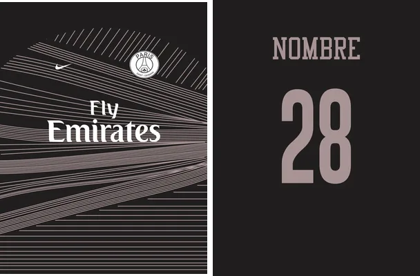 vector camiseta paris saint germain