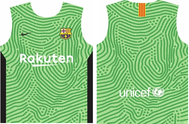 vector camiseta portero barcelona nike 2020 2021