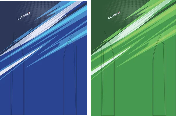 vector geometric blue