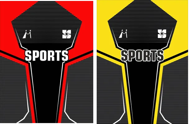 vector sports geometric lines red