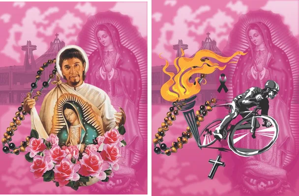 virgen de guadalupe pink design