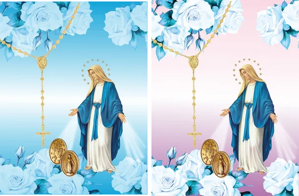 virgen maria pattern design
