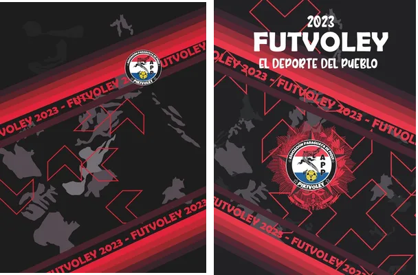voleibol paraguay grunge concept