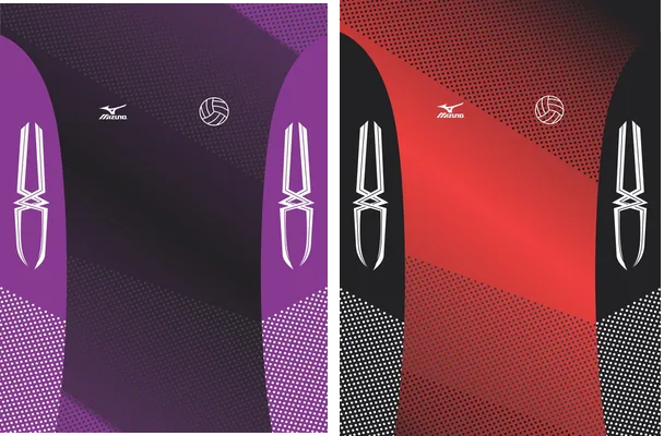 volleyball design halftone