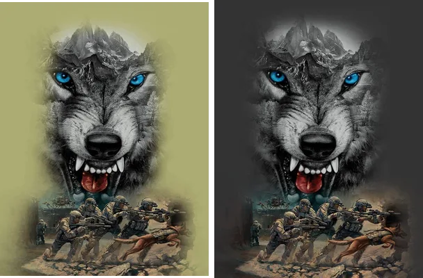 wolf sports pattern